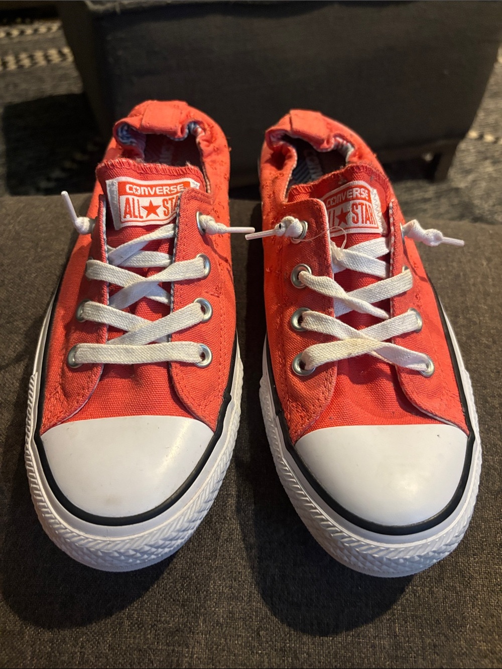 NWOT—Converse shoreline slip on Low Top Canvas Sneakers in coral